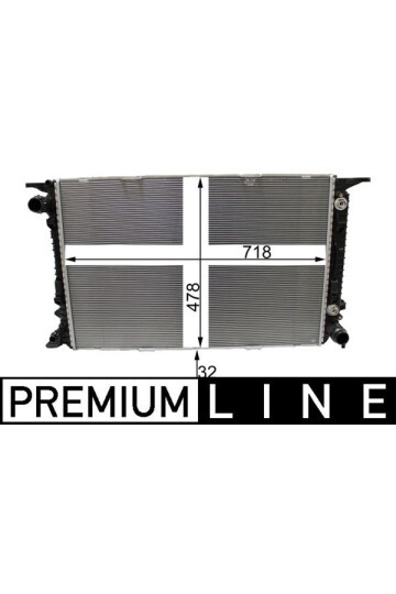 Kühlmittelkühler PORSCHE MACAN S