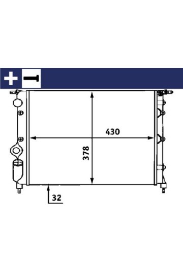 Kühlmittelkühler RENAULT CLIO I / RAP/ DIV