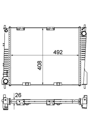 Kühlmittelkühler RENAULT CLIO II/ III