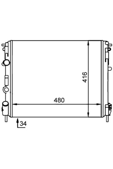 Kühlmittelkühler RENAULT CLIO II
