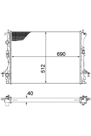 Kühlmittelkühler RENAULT ESPACE