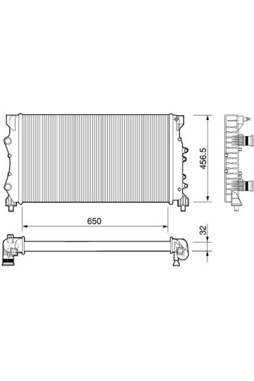 Kühlmittelkühler RENAULT ESPACE IV 2.0
