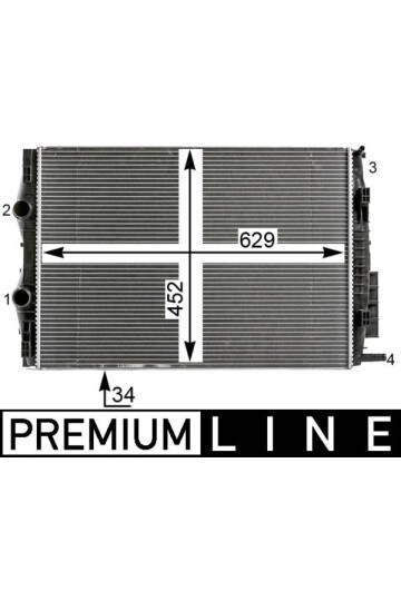 Kühlmittelkühler RENAULT MEGANE/SCENIC II