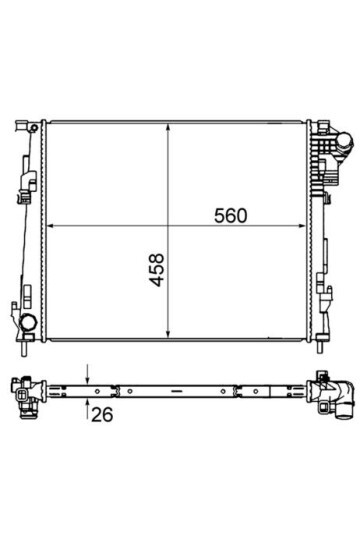 Kühlmittelkühler RENAULT TRAFFIC/ VIVARO