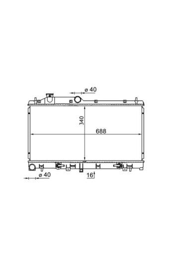 Kühlmittelkühler SUBARU LEGACY IV2.0/2.5