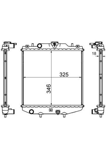 Kühlmittelkühler SUZUKI ALTO