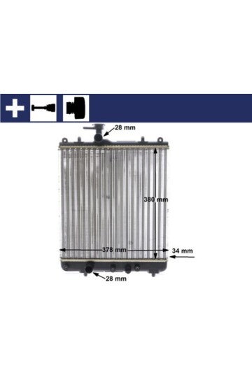 Kühlmittelkühler SUZUKI IGNIS