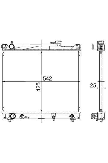 Kühlmittelkühler SUZUKI VITARA/SIDEKICK L4