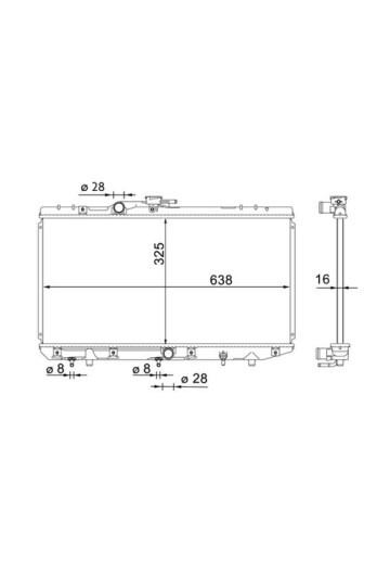 Kühlmittelkühler TOYOTA STARLET 1.3 89-