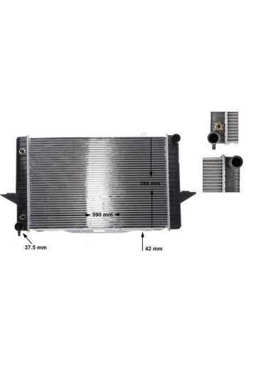 Kühlmittelkühler VOLVO 850/ C70/ S70/ V70