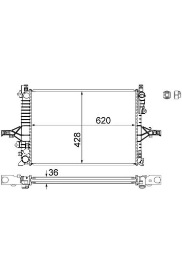 Kühlmittelkühler VOLVO C70