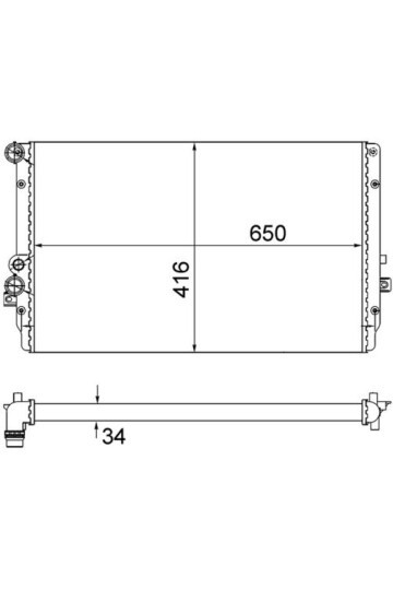 Kühlmittelkühler VW GOLF / SEAT LEON