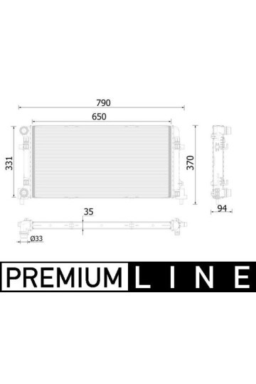 Kühlmittelkühler VW POLO / AUDI A1
