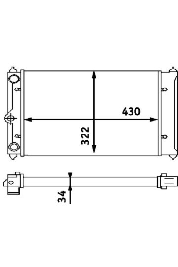Kühlmittelkühler VW POLO
