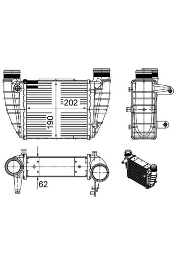 Ladeluftkühler AUDI A4 / A4 QUATTRO 2.0