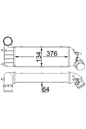 Ladeluftkühler CITROEN C 8