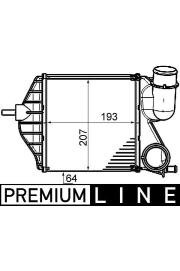 Ladeluftkühler FIAT Idea/ LANCIA MUSA
