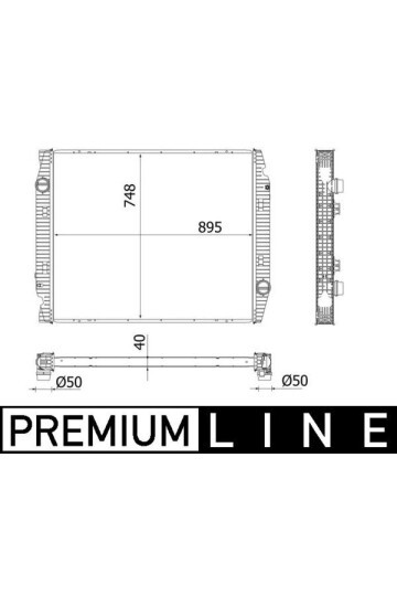 Ladeluftkühler IVECO MY2000