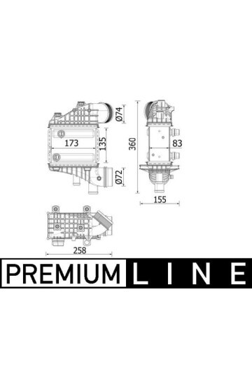 Ladeluftkühler MERCEDES BENZ AMG-GTS/R/C