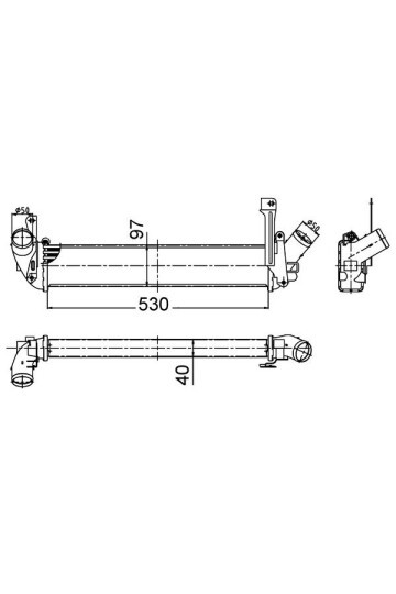 Ladeluftkühler NISSAN KUBISTAR 1.5