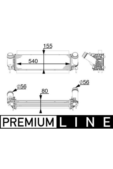 Ladeluftkühler NISSAN NAVARA