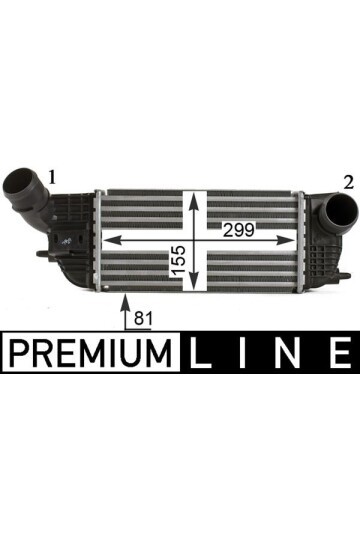 Ladeluftkühler PEUGEOT 407/ CITROEN C5