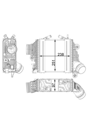 Ladeluftkühler PORSCHE BOXTER / CAYMAN
