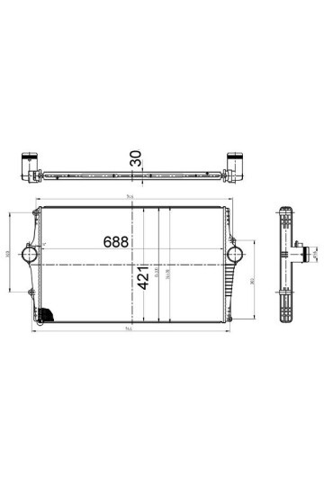 Ladeluftkühler VOLVO S60 / S70 / V70