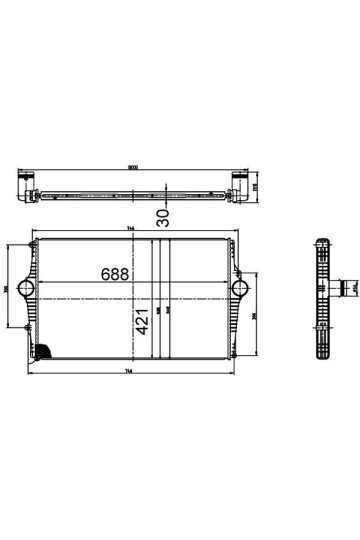 Ladeluftkühler VOLVO S60/S70/V70/S80