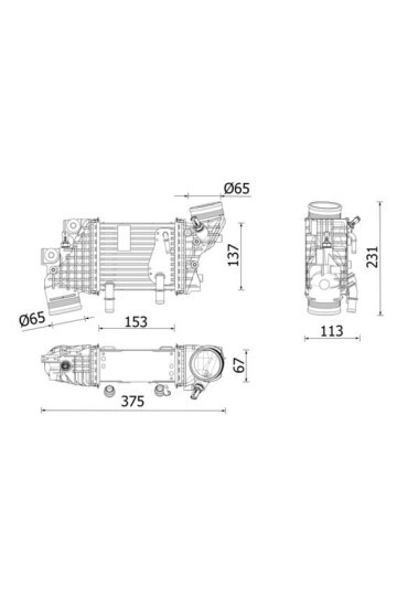 LADELUFTKÜHLER VW CRAFTER 2.0 TDI