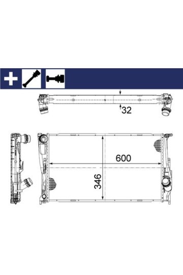MOTOR SU RADYATORU BMW N47 N54 N55 M47 E81 E82 E87 E88 E90 E91 E92 E93 E84 E89 MANUEL SANZIMAN