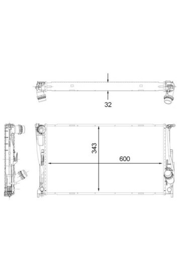 MOTOR SU RADYATORU BMW N54 N55 N20 E82 E84 E88 E89 E90 E92 E93 PREMIUM LINE