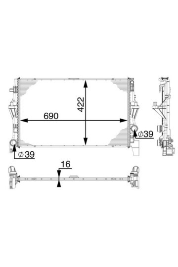MOTOR SU RADYATORU MERCEDES VITO W447 14>