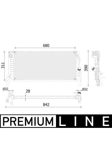 MOTOR SU RADYATORU PREMIUM LINE BMW F45 F48 MINI F57 F60