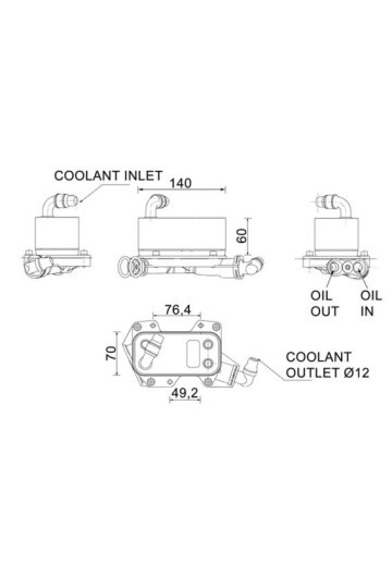 Ölkühler BMW 5 E60