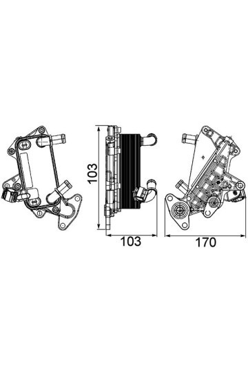 Ölkühler VW PASSAT. SKODA OCTAVIA