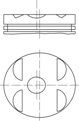 PISTON 89.00MM STD W202 C220D W210 E220D 2.2D 96-00 OM604.910/912 0.20 KISA