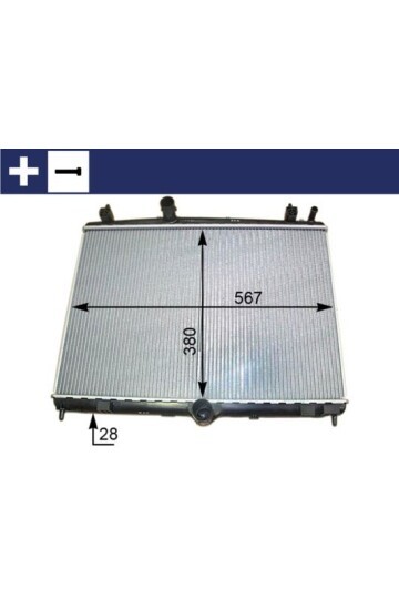 RADYATÖR C5 09>P508 10>1.6HDI EP6CDT MEK OTOM AC KLİMASIZ 555x394x24
