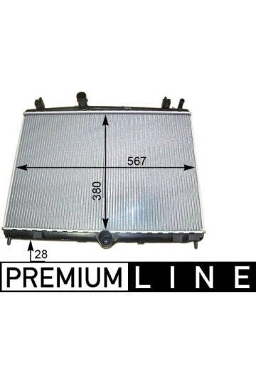 RADYATÖR C5 09>P508 10>1.6HDI EP6CDT MEK OTOM AC KLİMASIZ 555x394x24