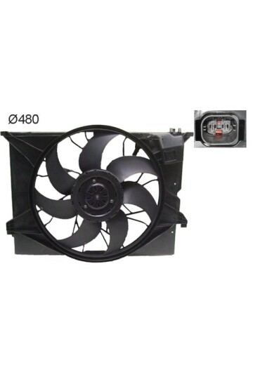 RADYATOR FANI KOMPLE MERCEDES S-CLASS W221 C216