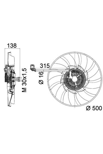 RADYATOR FANI LAND ROVER DISCOVERY L319 RANGE ROVER SPORT L320