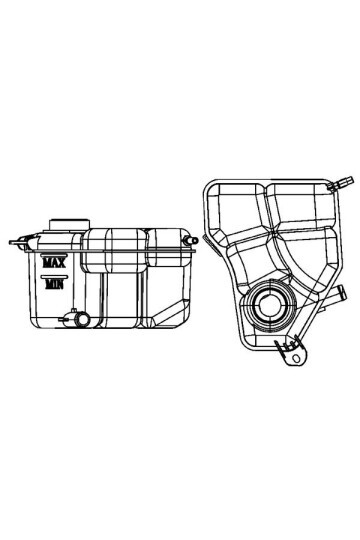 RADYATOR YEDEK SU DEPOSU FIESTA V FUSION 1.4-1.6 ZETEC 01>12 2 ÇIKIŞLI