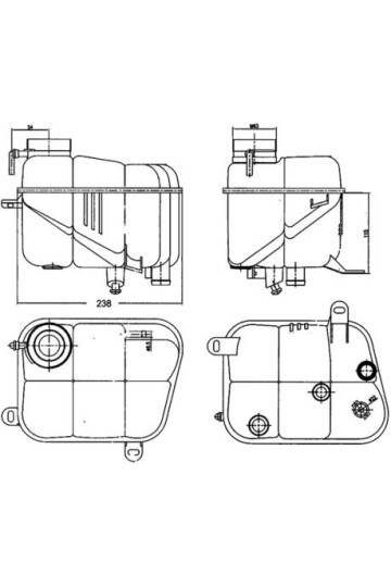 RADYATOR YEDEK SU DEPOSU MERCEDES S-CLASS W140 C140 91>98
