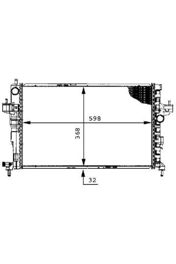 SU RADYATÖR CORSA C-COMBO C 1.7 Y17DT-Y17DTL AC KLİMASIZ MEK 540x375x26
