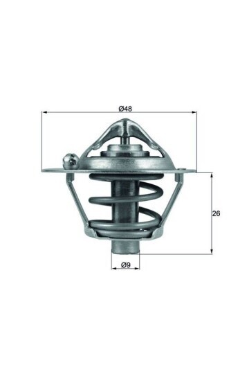 TERMOSTAT 82 C TEK FORD FİESTA-FOCUS-MONDEO 95> 1.25-1.4-1.6 BENZİNLİ 1.6 TI VCT 07>14 MAZDA II VOLVO C30 06>12 S40 II V50 05>12 1.6 16V 02>