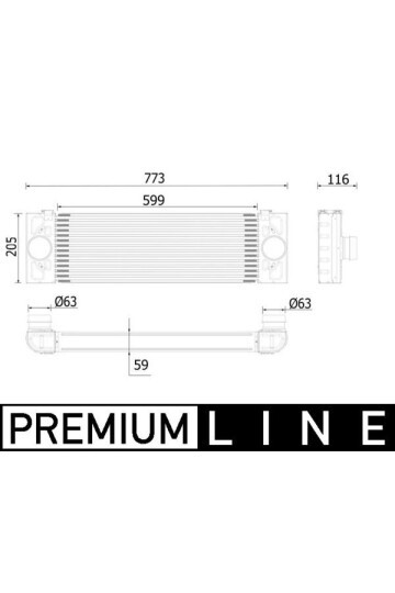 TURBO RADYATÖRÜ INTERCOOLER FORD TRANSİT 06> 2.2 TDCİ-3.2 TDCİ