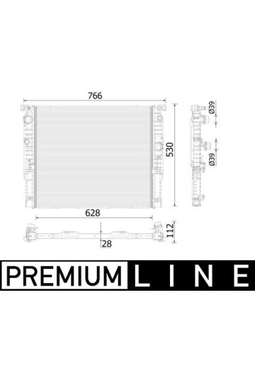 Kühlmittelkühler BMW 5/7 G30.G11.G12